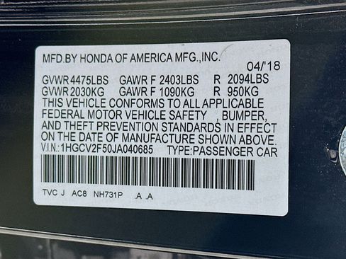 Used 2018 Honda Accord EX-L image 30