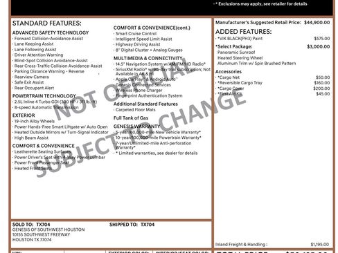 Used 2024 Genesis GV70 2.5T w/ Select Package image 3