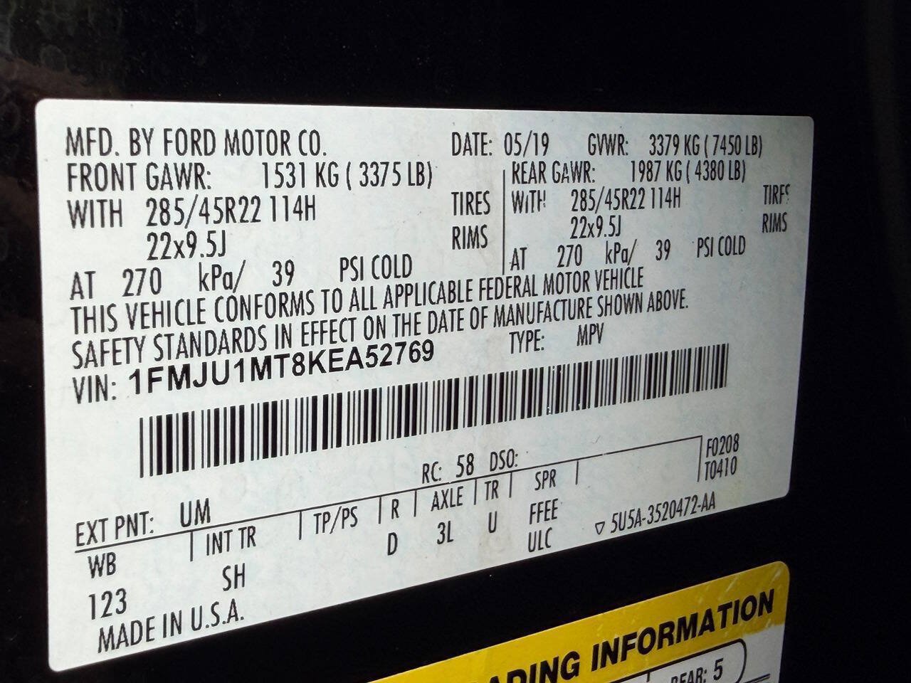 Used 2019 Ford Expedition Platinum AWD/4WD image 37