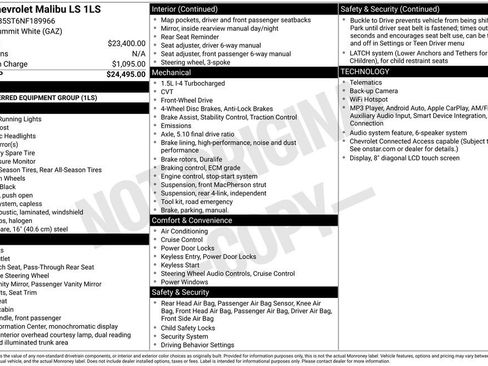 Used 2022 Chevrolet Malibu LS FWD image 26