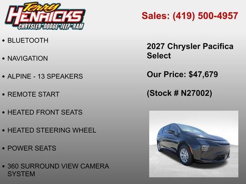 New 2027 Chrysler Pacifica Select FWD image 6