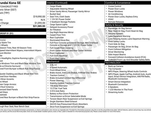 Used 2019 Hyundai Kona SE FWD image 13