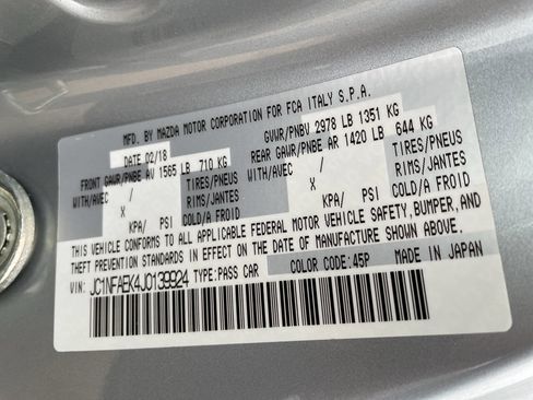 Used 2018 FIAT 124 Spider Abarth w/ Convenience Group image 61