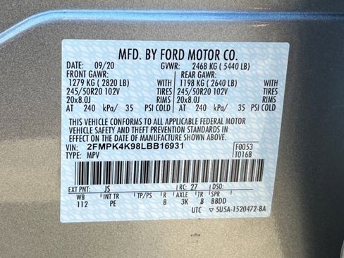 Used 2020 Ford Edge Titanium w/ Equipment Group 301A image 38