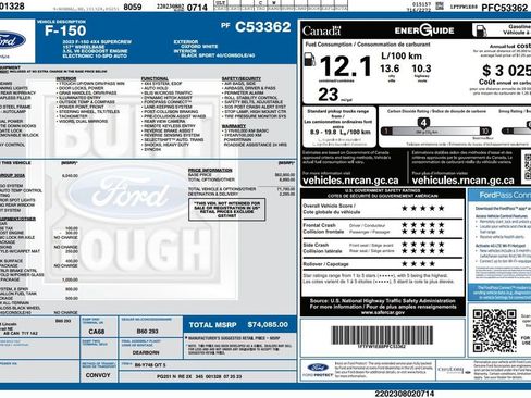 Used 2023 Ford F150 XLT w/ Equipment Group 302A High AWD/4WD image 3