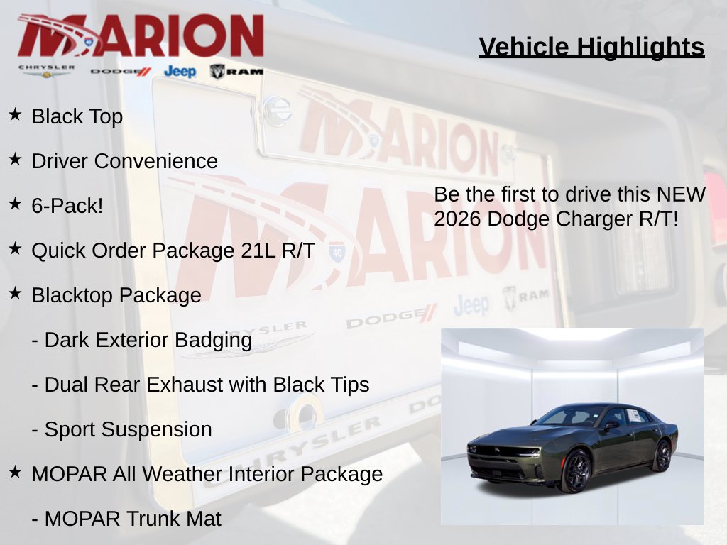 New 2026 Dodge Charger R/T w/ Driver Convenience Group AWD/4WD image 5