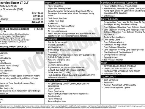 Certified 2022 Chevrolet Blazer LT AWD/4WD image 7