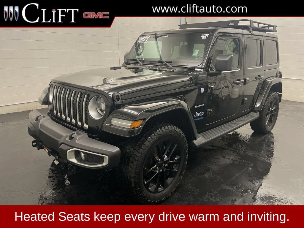 Used 2021 Jeep Wrangler Unlimited Sahara w/ Cold Weather Group AWD/4WD image 1