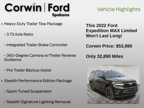 Used 2022 Ford Expedition Max Limited image 13