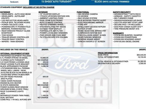 New 2026 Ford F250 Lariat w/ Black Appearance Package AWD/4WD image 2