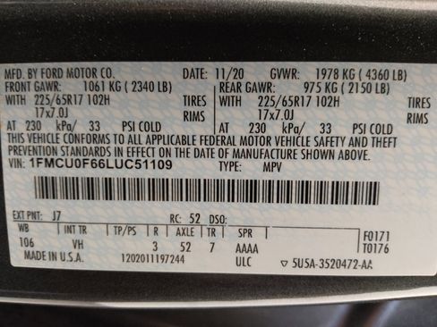 Used 2020 Ford Escape S image 33