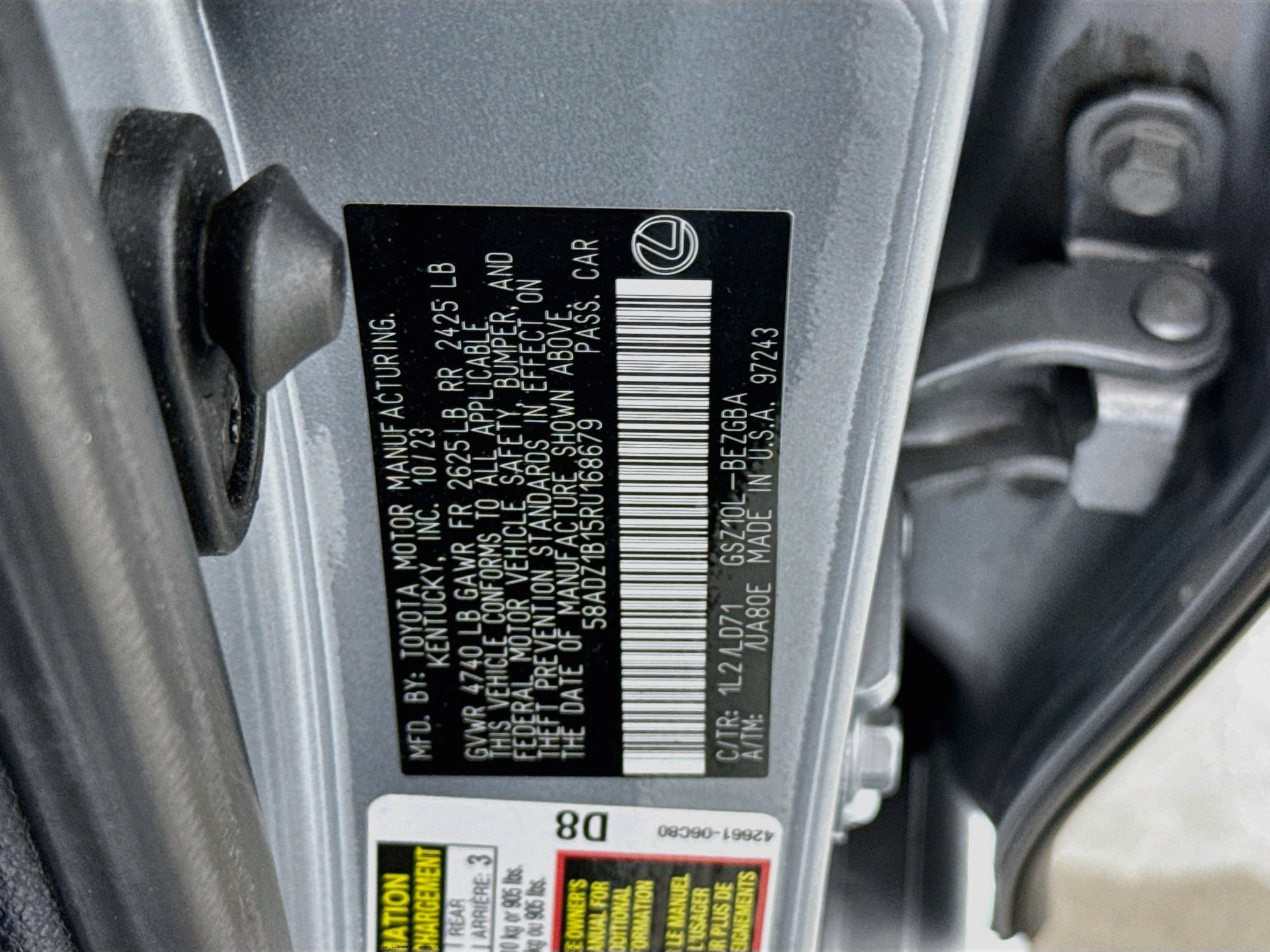 Used 2024 Lexus ES 350 w/ Premium Package FWD image 31