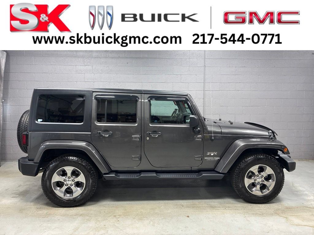 Used 2018 Jeep Wrangler Unlimited Sahara w/ Connectivity Group AWD/4WD image 1