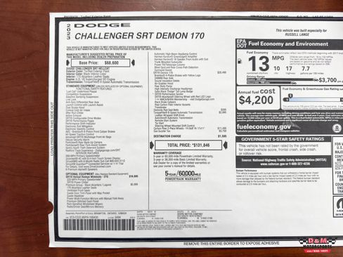 Used 2023 Dodge Challenger SRT Hellcat Redeye RWD image 54