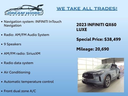 Used 2023 INFINITI QX60 Luxe image 2