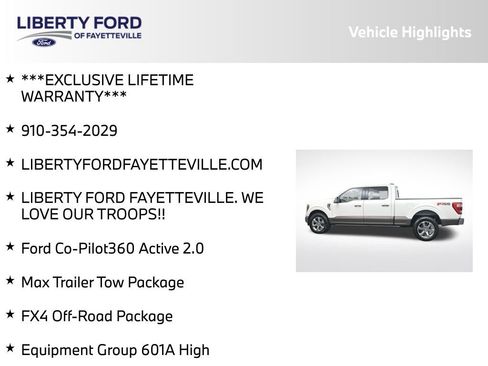 Used 2022 Ford F150 King Ranch w/ Equipment Group 601A High AWD/4WD image 5