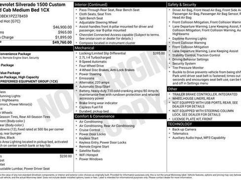 Used 2023 Chevrolet Silverado 1500 Custom AWD/4WD image 27