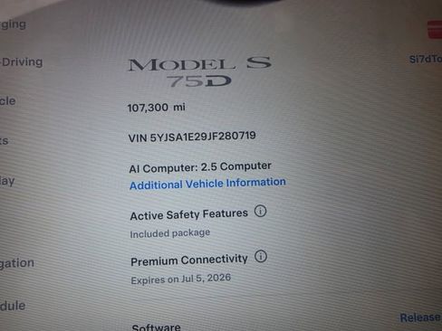 Used 2018 Tesla Model S 75D AWD/4WD image 3