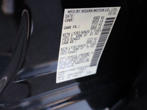 Used 2016 Nissan Titan Platinum Reserve AWD/4WD image 12