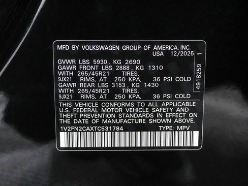 New 2026 Volkswagen Atlas SEL Premium R-Line image 50