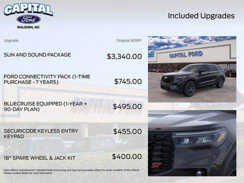 New 2026 Ford Explorer ST w/ Sun And Sound Package AWD/4WD image 5