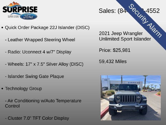 Used 2021 Jeep Wrangler Unlimited Sport AWD/4WD image 20