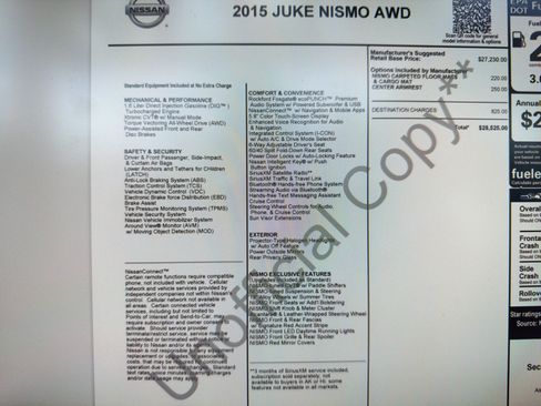 Used 2015 Nissan Juke NISMO AWD/4WD image 25