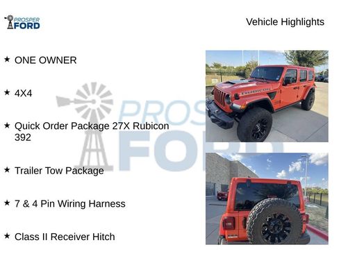 Used 2023 Jeep Wrangler Unlimited Rubicon 392 w/ Trailer Tow Package AWD/4WD image 5