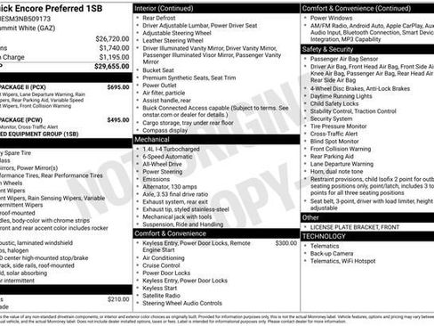 Certified 2022 Buick Encore Preferred w/ Safety Package II AWD/4WD image 31