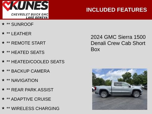 Used 2024 GMC Sierra 1500 Denali w/ Denali Reserve Package AWD/4WD image 2