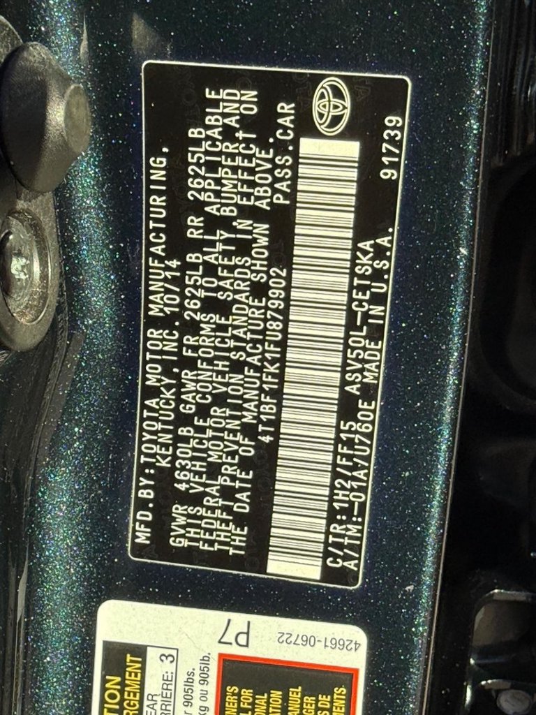 Used 2015 Toyota Camry SE FWD image 31