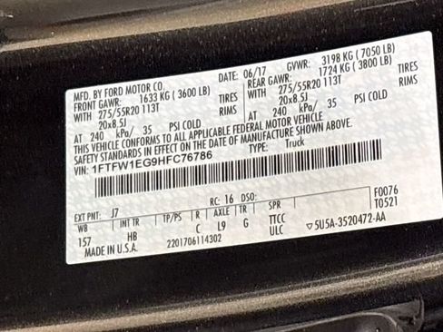 Used 2017 Ford F150 Lariat AWD/4WD image 23