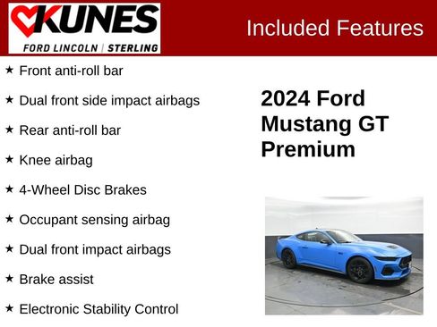 Used 2024 Ford Mustang GT Premium w/ GT Performance Package RWD image 3
