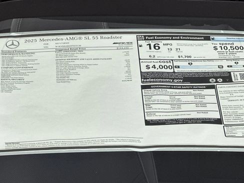 New 2025 Mercedes-Benz SL 55 AMG 4MATIC image 29