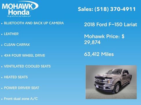 Used 2018 Ford F150 Lariat AWD/4WD image 7