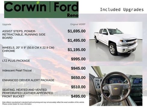 Used 2018 Chevrolet Silverado 1500 LTZ Z71 w/ LTZ Plus Package image 3