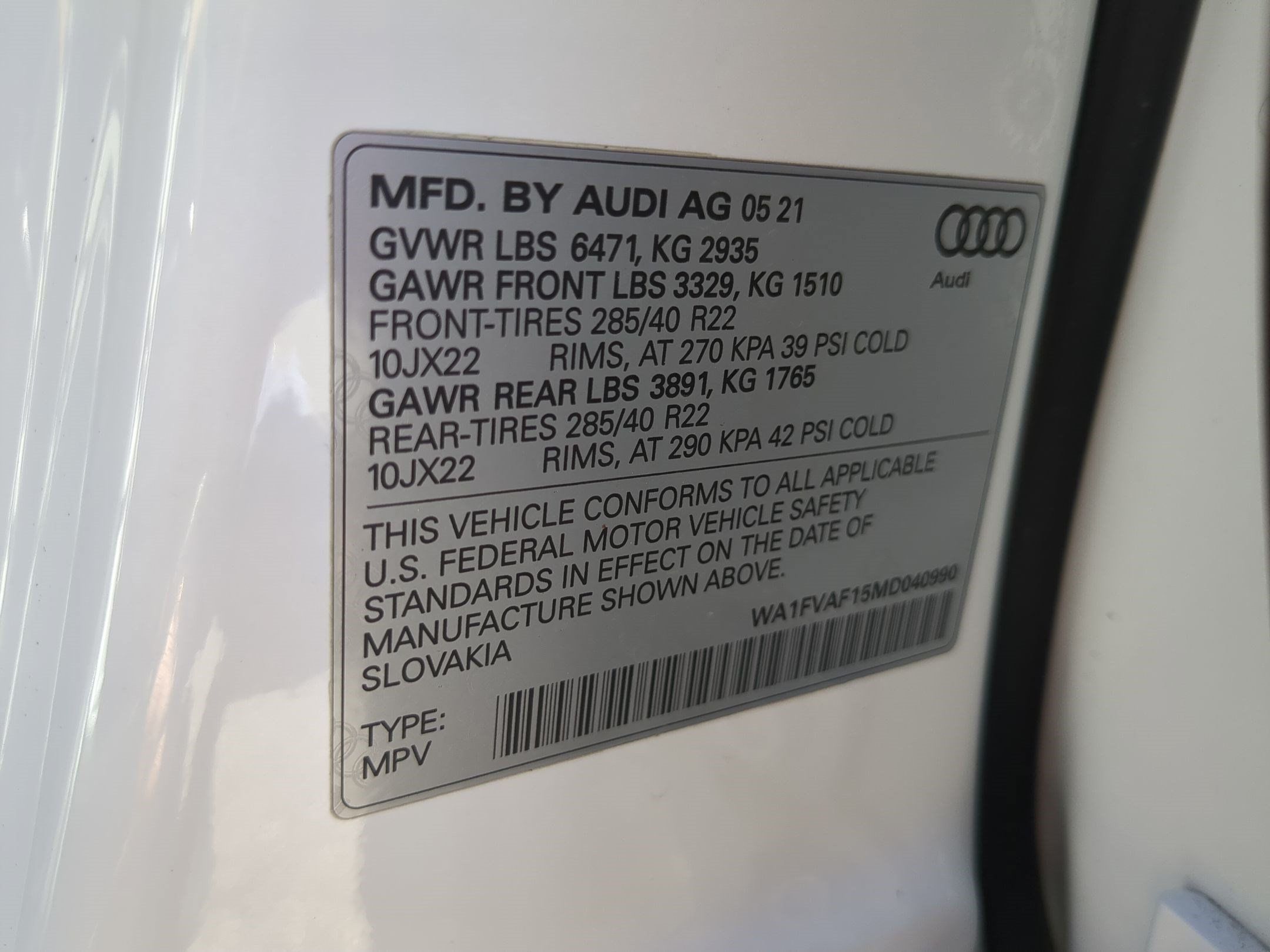 Used 2021 Audi Q8 Prestige AWD/4WD image 38