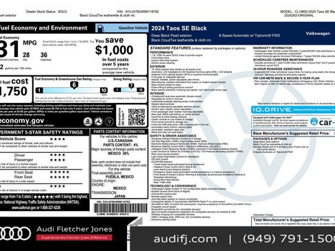 Used 2024 Volkswagen Taos SE image 26