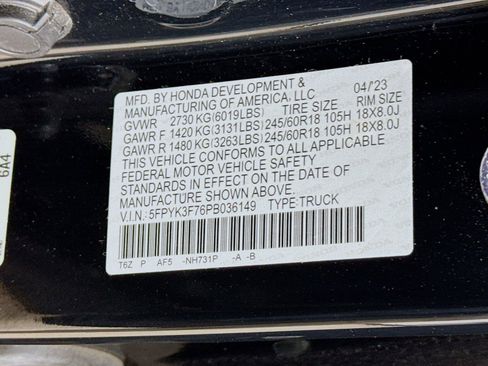 Certified 2023 Honda Ridgeline RTL-E image 24