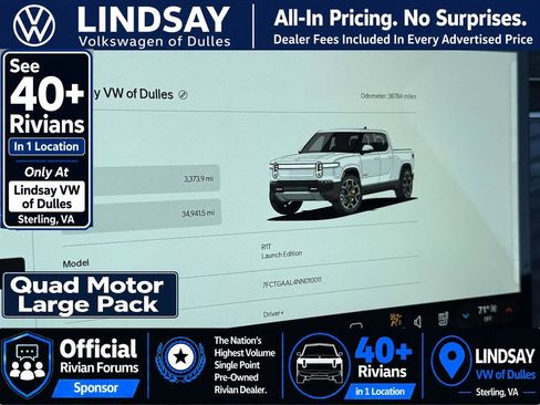 Used 2022 Rivian R1T Launch Edition AWD/4WD image 22