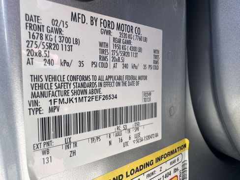 Used 2015 Ford Expedition EL Platinum image 34