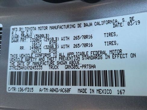 Used 2019 Toyota Tacoma TRD Off-Road image 24