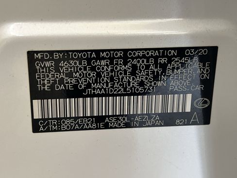 Used 2020 Lexus IS 300 w/ Accessory Package 2 RWD image 39