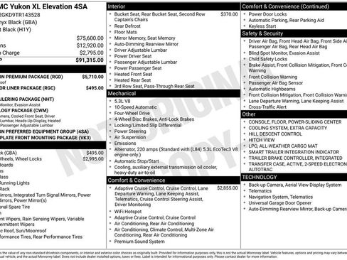 New 2026 GMC Yukon XL Elevation w/ Elevation Premium Package image 4