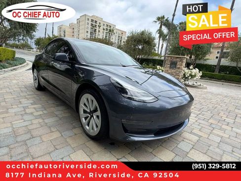 Used 2021 Tesla Model 3 Long Range AWD/4WD image 1