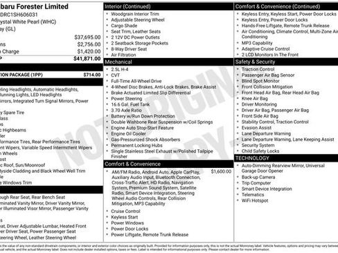 Certified 2025 Subaru Forester Limited w/ Protection Package AWD/4WD image 29