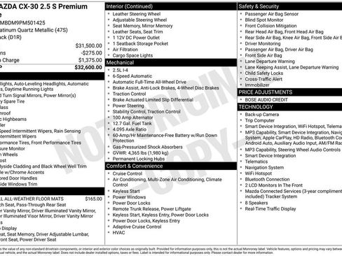 Used 2023 MAZDA CX-30 AWD 2.5 S w/ Premium Package image 6