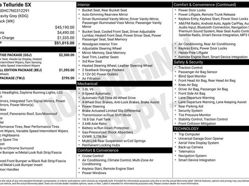 Used 2022 Kia Telluride SX w/ SX Prestige Package image 12