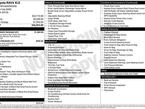 Used 2025 Toyota RAV4 XLE w/ Convenience Package AWD/4WD image 39