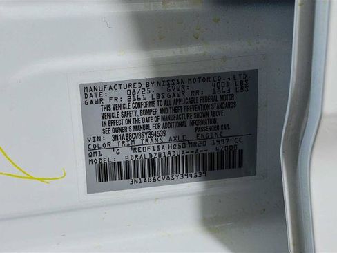 Certified 2025 Nissan Sentra SV w/ Trunk Package FWD image 28